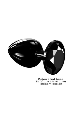 Plug anal waterproof Diamond - Noir - 6 cm