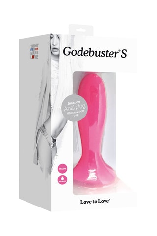 Plug anal Godebuster - Rose - 11 cm