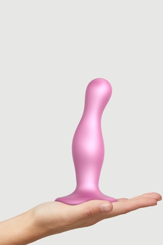 Dildo Plug Curvy Taille M -  Rose