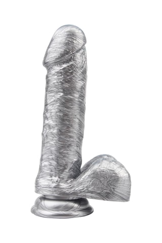 Dildo ventosa Realistic Prateado - 20 cm