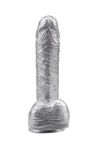 Dildo ventosa Realistic Prateado - 20 cm
