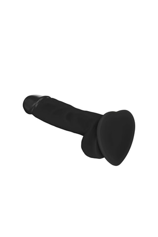 Godemiché en silicone - Taille M - Noir - 18 cm