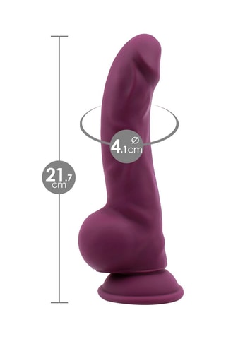 Godemiché waterproof Deluxe Real Curve - Violet - 21,7 cm