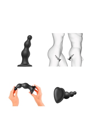 Godemiché waterproof - Taille XXL - Noir - 18 cm