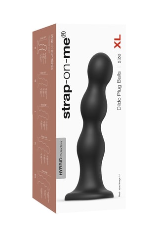 Godemiché waterproof - Taille XL - Noir - 18 cm