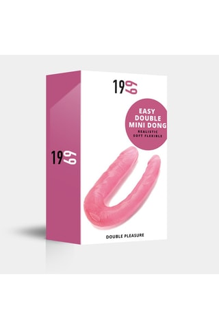 Dildo duplo waterproof Dong Mini - Rosa - 17 cm