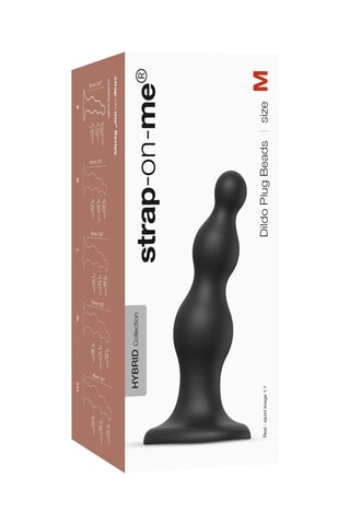 Godemiché waterproof - Taille M - Noir - 15 cm