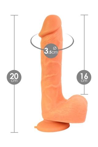 Godemiché vibrant waterproof Stronic Realistic - Beige - 20 cm