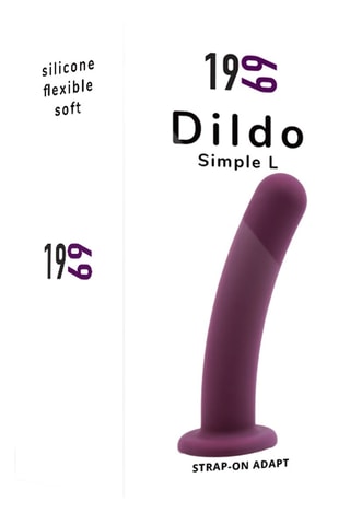 Godemiché waterproof L - Violet -  15 cm