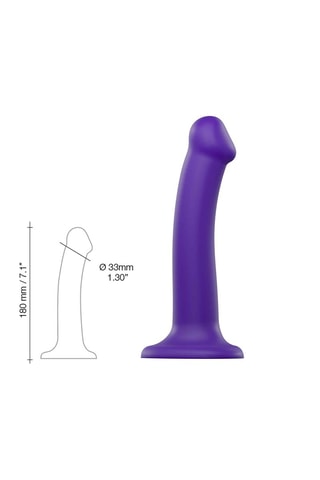 Godemiché semi-réaliste - Waterproof - 16,4 cm - Violet