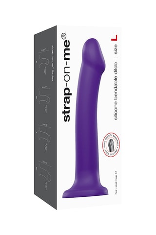 Godemiché semi-réaliste - Waterproof - 17,2 cm - Violet