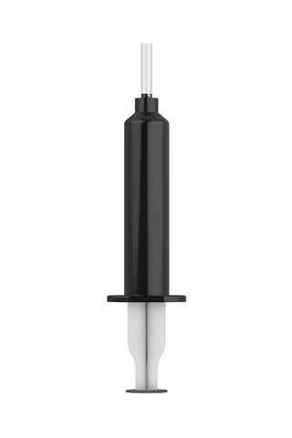 Dildo com bomba semi-realista - À prova de água - 17 cm - Preto