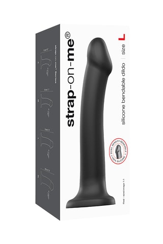 Godemiché waterproof - Taille L - Noir - 19 cm