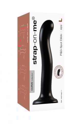 Godemiché waterproof - Taille L - Noir - 19 cm