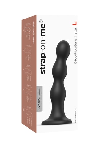 Godemiché waterproof - Taille L - Noir - 16,5 cm