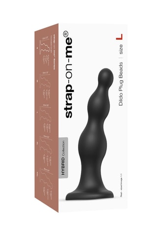 Godemiché waterproof - Taille L - Noir - 16 cm