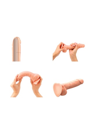 Godemiché - Taille XXL  - Vanille - 20,8 cm