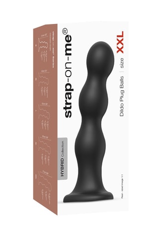 Godemiché waterproof - Taille XXL Noir - 19 cm