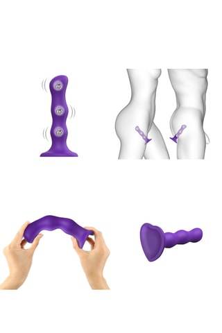 Godemiché Geisha Dildo Violet - 4,2 cm