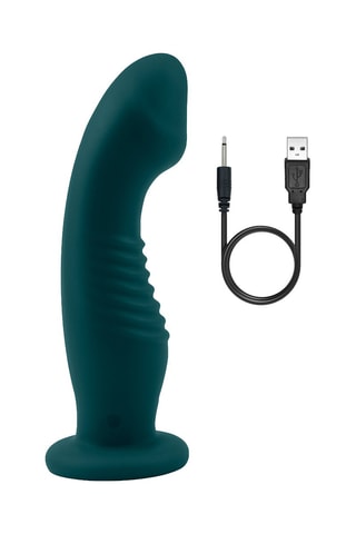 Dildo vibratório waterproof Vibe 2- Verde - 18 cm