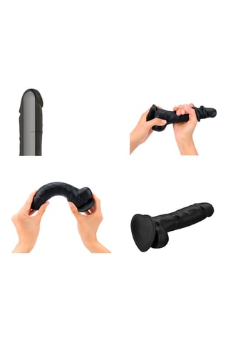 Godemiché - Taille XL Noir - 15 cm