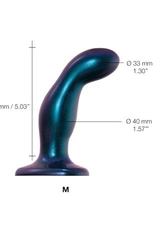Dildo waterproof - Tamanho M azul - 16,5 cm
