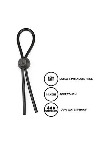 Anneau pénien waterproof Easy Power - Noir - Ajustable