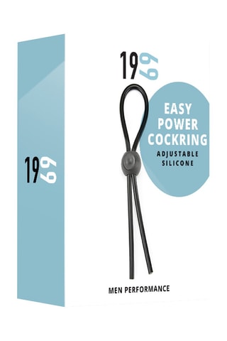 Anneau pénien waterproof Easy Power - Noir - Ajustable