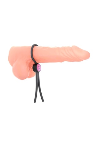 Anneau pénien waterproof Mr Dorcel - Gris et rose - Ajustable