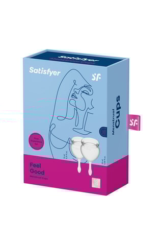 2 coupes menstruelles Feel Good - 15 et 20 ml Transparent