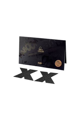 Cache-tétons Croix - Noir