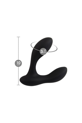 Stimulateur de prostate télécommandé waterproof Smart - Noir - 10 cm