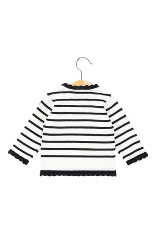 Maglia Omala - Bianco e navy - Terre de Marins