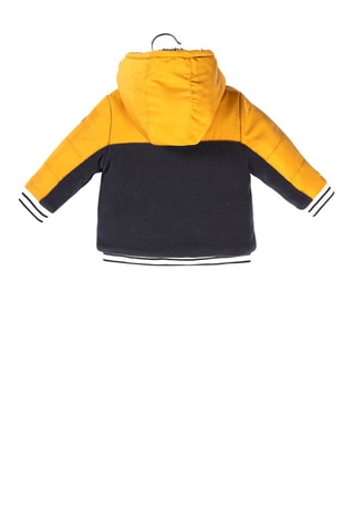 Giacca con cappuccio - Indaco e giallo - Terre de Marins