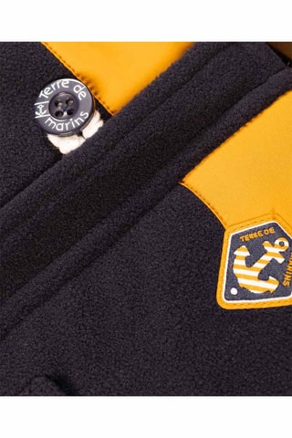 Giacca con cappuccio - Indaco e giallo - Terre de Marins