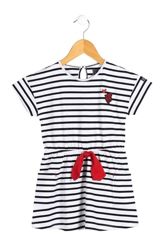 Abito Alune - Bianco e navy - Terre de Marins