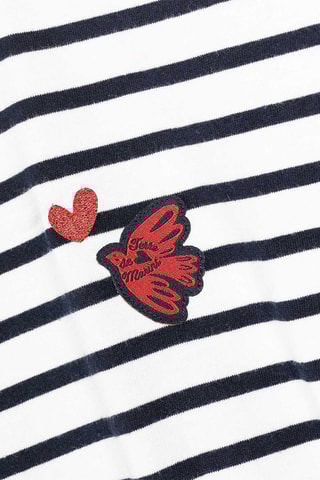 Abito Alune - Bianco e navy - Terre de Marins