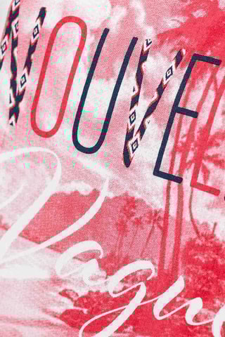 T-shirt Fax - Bianco e rosso - Terre de Marins