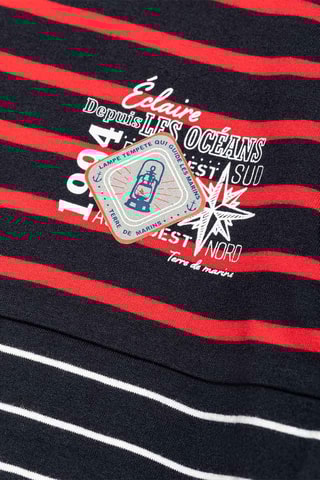 T-shirt - Rosso e navy - Terre de Marins