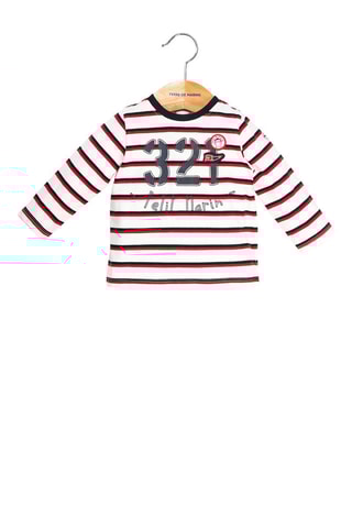 T-shirt - Bianco e rosso - Terre de Marins