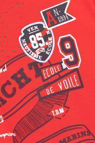 T-shirt Adeux - Rosso - Terre de Marins