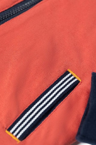 Felpa con cappuccio Imerio - Rosso e navy - Terre de Marins