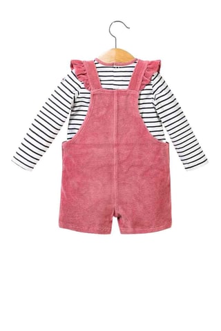 T-shirt e salopette Dezilia - Rosa scuro - Terre de Marins