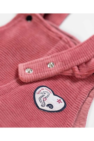 T-shirt e salopette Dezilia - Rosa scuro - Terre de Marins