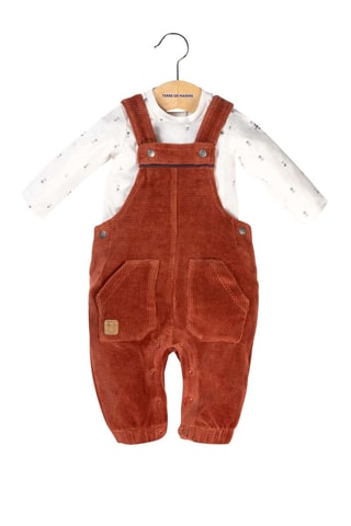 Salopette e t-shirt Capardi - Nocciola - Terre de Marins