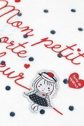 Tutina Pazane - Bianco e navy - Terre de Marins