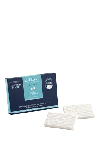 2 recargas perfumadas para ambientador de coche «Lino y petitgrain»