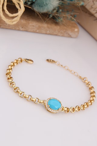 Pulsera - Chapado en oro amarillo y circón