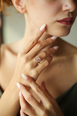 Anillo - Chapado en oro amarillo y circones