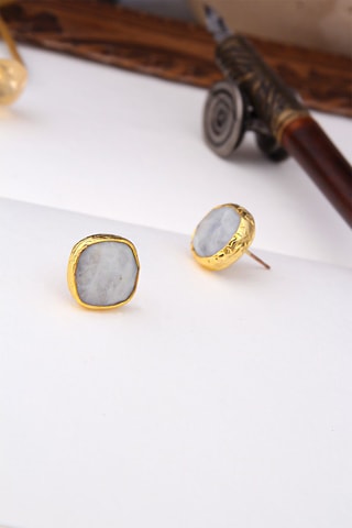 Dormilonas bañada en oro fino amarillo - Piedras de luna